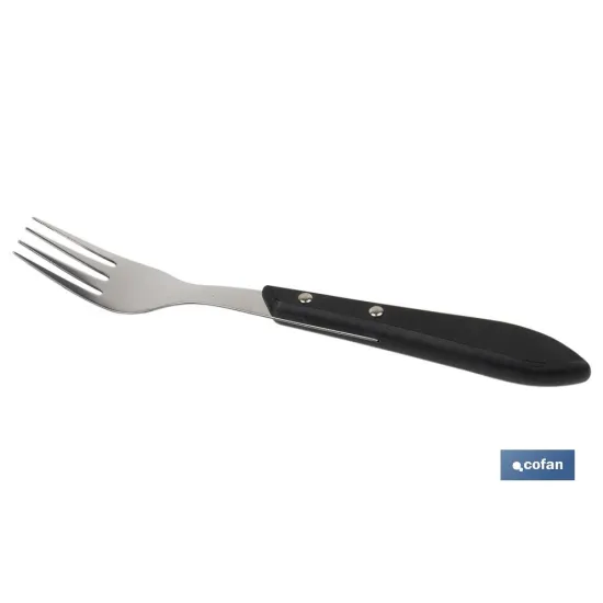 PACK 3 TENEDORES CHULETEROS MODELO GULASH NEGRO (PACK: 1 UDS) - Almacén de Ferretería Acor