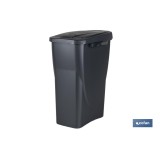CUBO DE BASURA PARA RECICLAR 15 LITROS  COLOR GRIS 20 X 31 X 42 CM