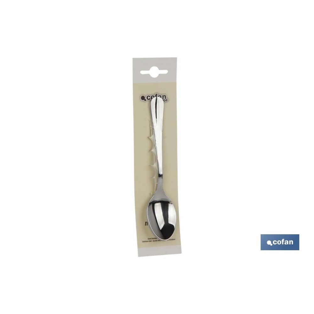 BL 2uds CUCHARA DE CAFE INOX C-18/0 MODELO BOLONIA 1.5 mm