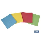 PACK DE 4 BAYETAS DE ALTA CALIDAD AZUL, ROJO, AMARILLO , VERDE 38 X 35 CM (PACK: 1 UDS) - Almacén de Ferretería Acor
