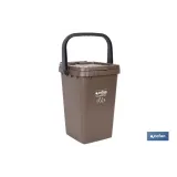 CONTENEDOR MARRON PARA RESIDUOS ORGANICOS  25L (PACK: 1 UDS) - Almacén de Ferretería Acor
