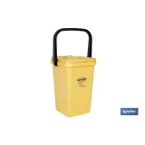 CONTENEDOR AMARILLO PARA PLASTICOS-LATAS, 25L. (PACK: 1 UDS) - Almacén de Ferretería Acor
