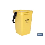 CONTENEDOR AMARILLO PARA PLASTICOS-LATAS, 25L. (PACK: 1 UDS) - Almacén de Ferretería Acor