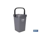 CONTENEDOR GRIS PARA RESTOS  25L. (PACK: 1 UDS) - Almacén de Ferretería Acor