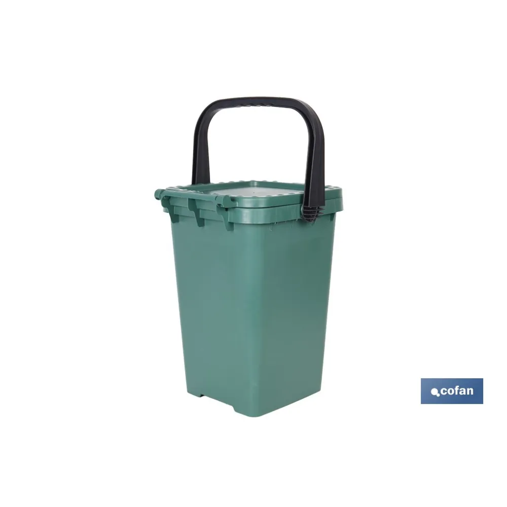 CONTENEDOR VERDE PARA VIDRIO  25L. (PACK: 1 UDS) - Almacén de Ferretería Acor