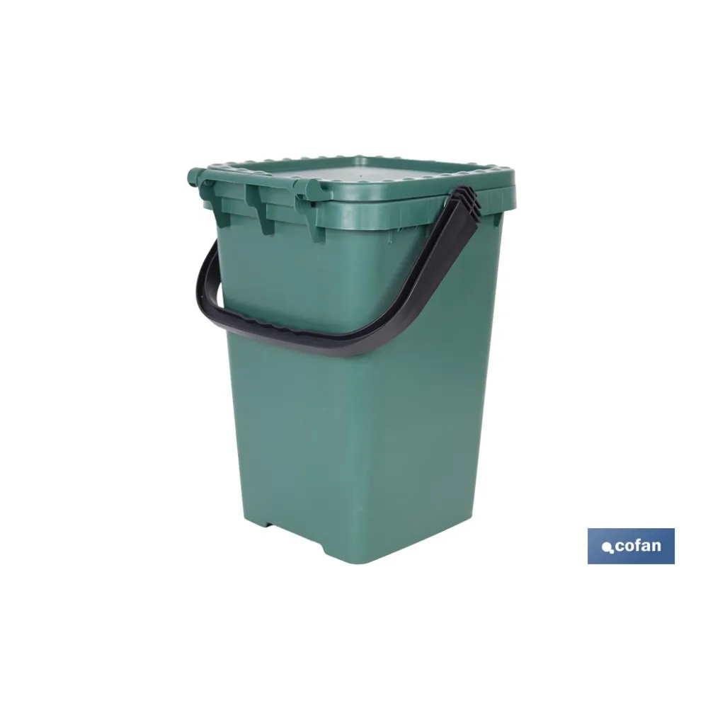 CONTENEDOR VERDE PARA VIDRIO  25L. (PACK: 1 UDS) - Almacén de Ferretería Acor