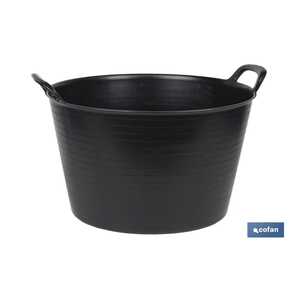 CAPAZO   NEGRO  RECICLADO  42 L   48.5 X 45 X 38 CM (PACK: 6 UDS) - Almacén de Ferretería Acor