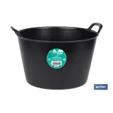 CAPAZO   NEGRO  RECICLADO  42 L   48.5 X 45 X 38 CM (PACK: 6 UDS) - Almacén de Ferretería Acor