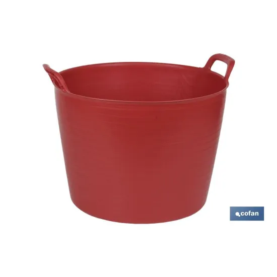 CAPAZO 42 L ROJO  48.5 X 45 X 38 CM (PACK: 6 UDS) - Almacén de Ferretería Acor