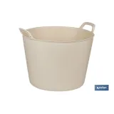 CAPAZO 42 L BEIGE  48.5 X 45 X 38 CM (PACK: 6 UDS) - Almacén de Ferretería Acor