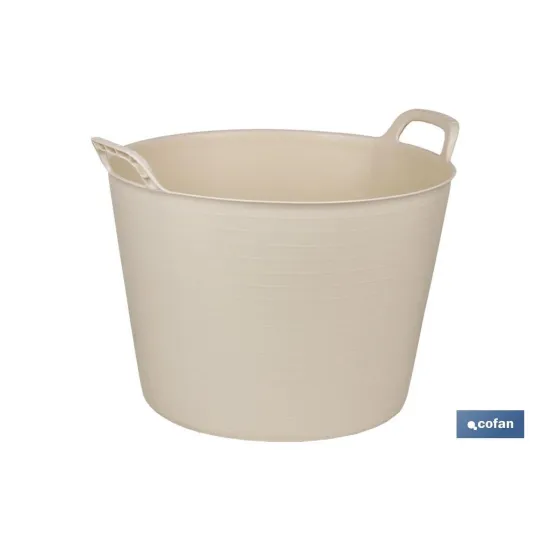 CAPAZO 42 L BEIGE  48.5 X 45 X 38 CM venta unitaria (PACK: 1 UDS) - Almacén de Ferretería Acor