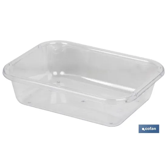 BANDEJA 31.5X23.5X6.5cm MULTIUSOS  TRANSPARENTE (PACK: 6 UDS) - Almacén de Ferretería Acor