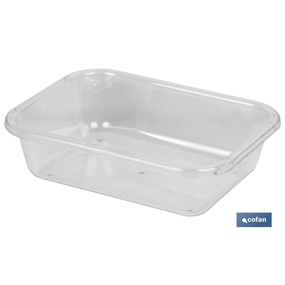 BANDEJA 31.5X23.5X6.5cm MULTIUSOS  TRANSPARENTE (PACK: 6 UDS) - Almacén de Ferretería Acor