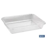 BANDEJA 31.5X23.5X6.5cm MULTIUSOS  TRANSPARENTE (PACK: 6 UDS) - Almacén de Ferretería Acor