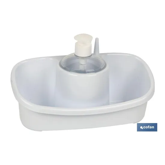 ESTROPAJERO CON DOSIFICADOR BLANCO 26X13X16.5cm venta unitaria (PACK: 1 UDS) - Almacén de Ferretería Acor