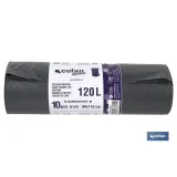 BOLSA DE BASURA 90X110 GALGA 150 COLOR GRIS 10 UDS. (PACK: 1 UDS) - Almacén de Ferretería Acor