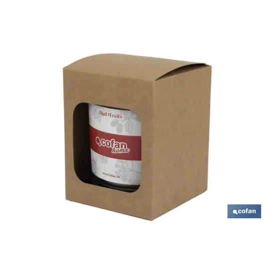 VELA AROMATICA DE CERA VEGETAL RED FRUITS 125 G (PACK: 12 UDS) - Almacén de Ferretería Acor