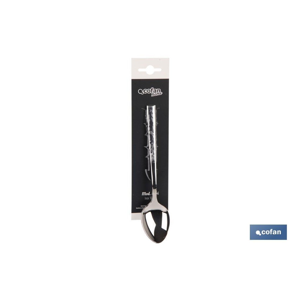 BL 2uds CUCHARA DE POSTRE INOX C-18/10 MODELO BARI 2 mm