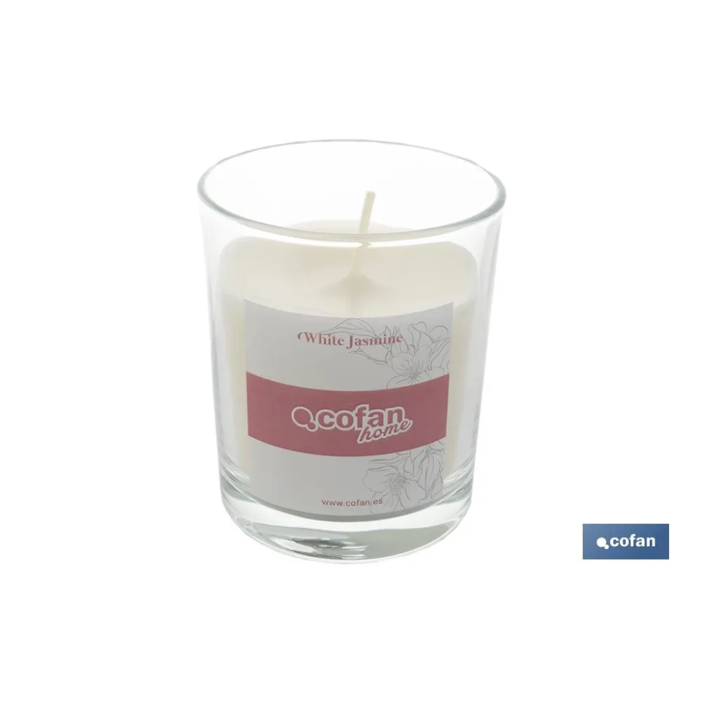VELA AROMATICA DE CERA VEGETAL WHITE JASMINE 125 Gventa unitaria (PACK: 1 UDS) - Almacén de Ferretería Acor