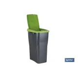 CUBO DE BASURA PARA RECICLAR 15 LITROS  COLOR VERDE 20 X 31 X 42 CM (PACK: 1 UDS) - Almacén de Ferretería Acor