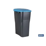 CUBO DE BASURA PARA RECICLAR 15 LITROS  COLOR AZUL 20 X 31  X 42 CM (PACK: 1 UDS) - Almacén de Ferretería Acor