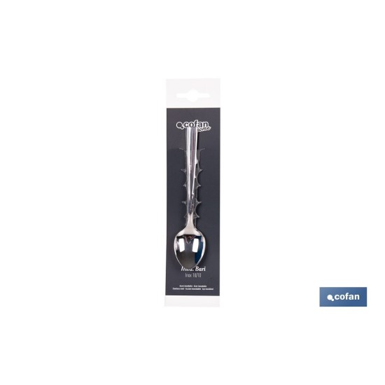 BL 3uds CUCHARA DE TE INOX C-18/10 MODELO BARI 1,5 mm