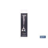 BL 3uds CUCHARA DE TE INOX C-18/10 MODELO BARI 1,5 mm