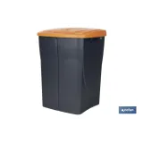 CUBO DE BASURA PARA RECICLAR 45 LITROS  COLOR NARANJA 36.5 X 36 X 51  CM (PACK: 1 UDS) - Almacén de Ferretería Acor