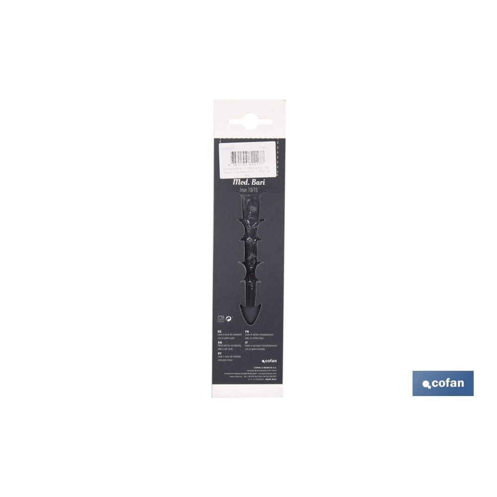 BL 3uds CUCHARA DE TE INOX C-18/10 MODELO BARI 1,5 mm