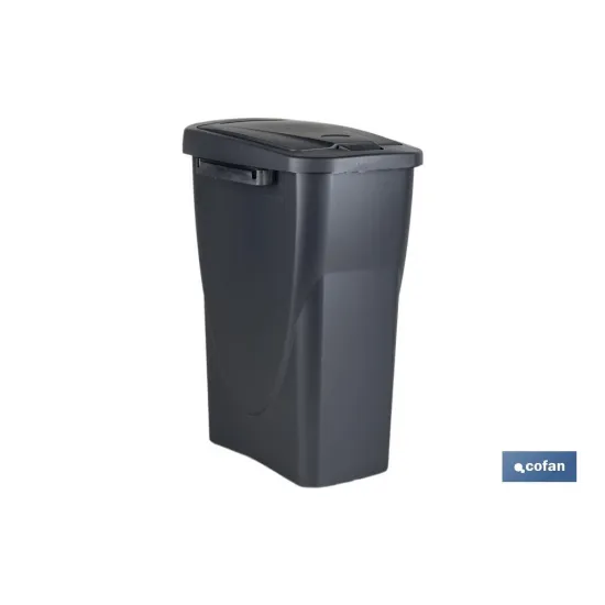 CUBO DE BASURA PARA RECICLAR 15 LITROS  COLOR GRIS 20 X 31 X 42 CM (PACK: 1 UDS) - Almacén de Ferretería Acor