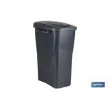 CUBO DE BASURA PARA RECICLAR 15 LITROS  COLOR GRIS 20 X 31 X 42 CM (PACK: 1 UDS) - Almacén de Ferretería Acor