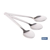 BL 3uds CUCHARA DE TE INOX C-18/10 MODELO BARI 1,5 mm