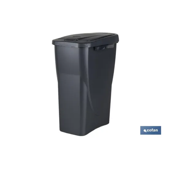 CUBO DE BASURA PARA RECICLAR 15 LITROS  COLOR GRIS 20 X 31 X 42 CM (PACK: 1 UDS) - Almacén de Ferretería Acor