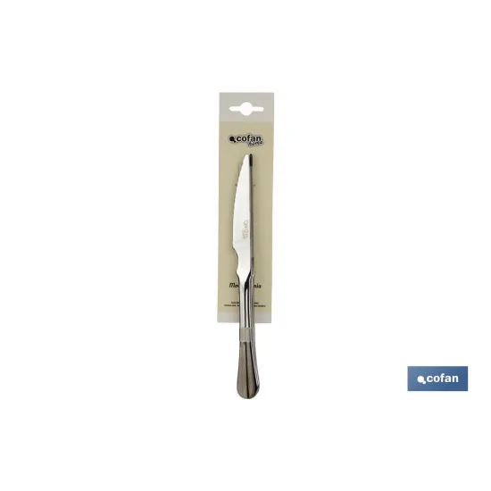 BL 2uds CUCHILLO DE CARNE INOX C-18/0 MODELO BOLONIA 10 mm (PACK: 1 UDS) - Almacén de Ferretería Acor