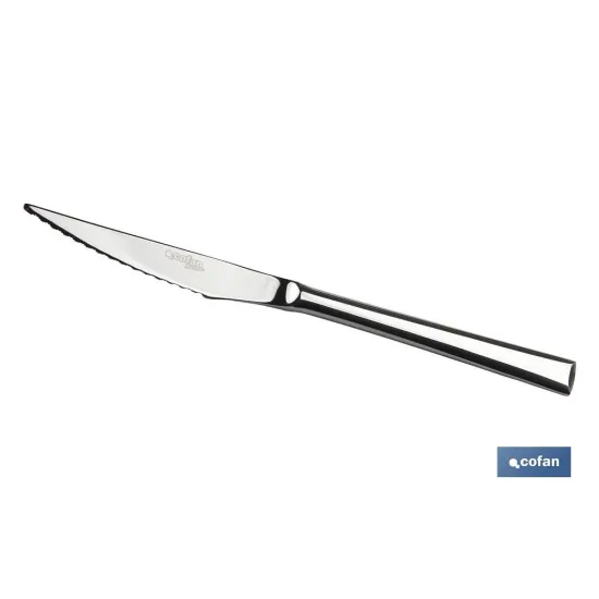BL 2uds CUCHILLO DE CARNE INOX C-18/10 MODELO BARI 10 mm (PACK: 1 UDS) - Almacén de Ferretería Acor