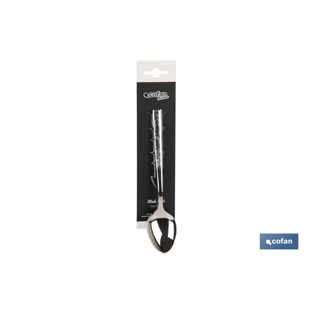 BL 2uds CUCHARA DE POSTRE INOX C-18/10 MODELO BARI 2 mm (PACK: 1 UDS) - Almacén de Ferretería Acor