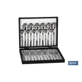 CUBERTERIA INOX MODELO BARI 24 pcs C-18/10 2,5 mm (PACK: 1 UDS) - Almacén de Ferretería Acor