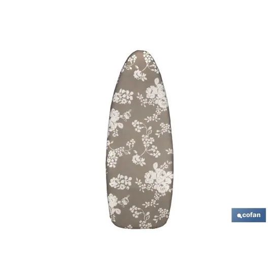 FUNDA TABLA PLANCHAR ACOLCHADA 140X60 FLORES BLANCAS (PACK: 1 UDS) - Almacén de Ferretería Acor