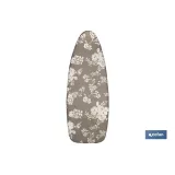 FUNDA TABLA PLANCHAR ACOLCHADA 140X60 FLORES BLANCAS (PACK: 1 UDS) - Almacén de Ferretería Acor