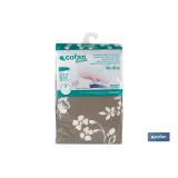 FUNDA TABLA PLANCHAR ACOLCHADA 140X60 FLORES BLANCAS (PACK: 1 UDS) - Almacén de Ferretería Acor