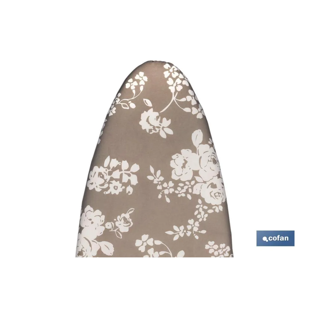 FUNDA TABLA PLANCHAR ACOLCHADA 140X60 FLORES BLANCAS (PACK: 1 UDS) - Almacén de Ferretería Acor