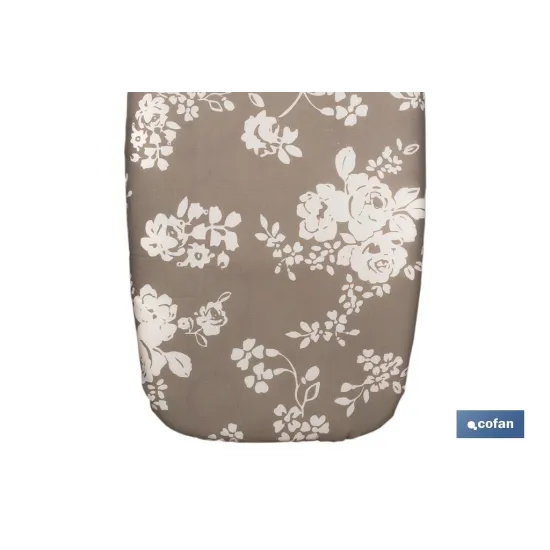 FUNDA TABLA PLANCHAR ACOLCHADA 140X60 FLORES BLANCAS (PACK: 1 UDS) - Almacén de Ferretería Acor