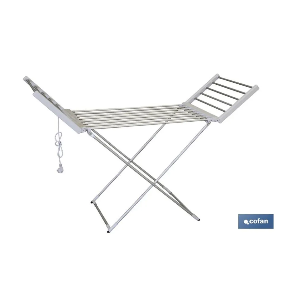 TENDEDERO EXTENSIBLE ELECTRICO ALUMINIO 148 X 52 X108 CM IP22 (PACK: 1 UDS) - Almacén de Ferretería Acor