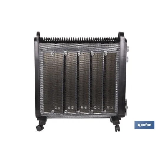 RADIADOR DE MICA NEGRO MODELO ASTANA 2000W (PACK: 1 UDS) - Almacén de Ferretería Acor