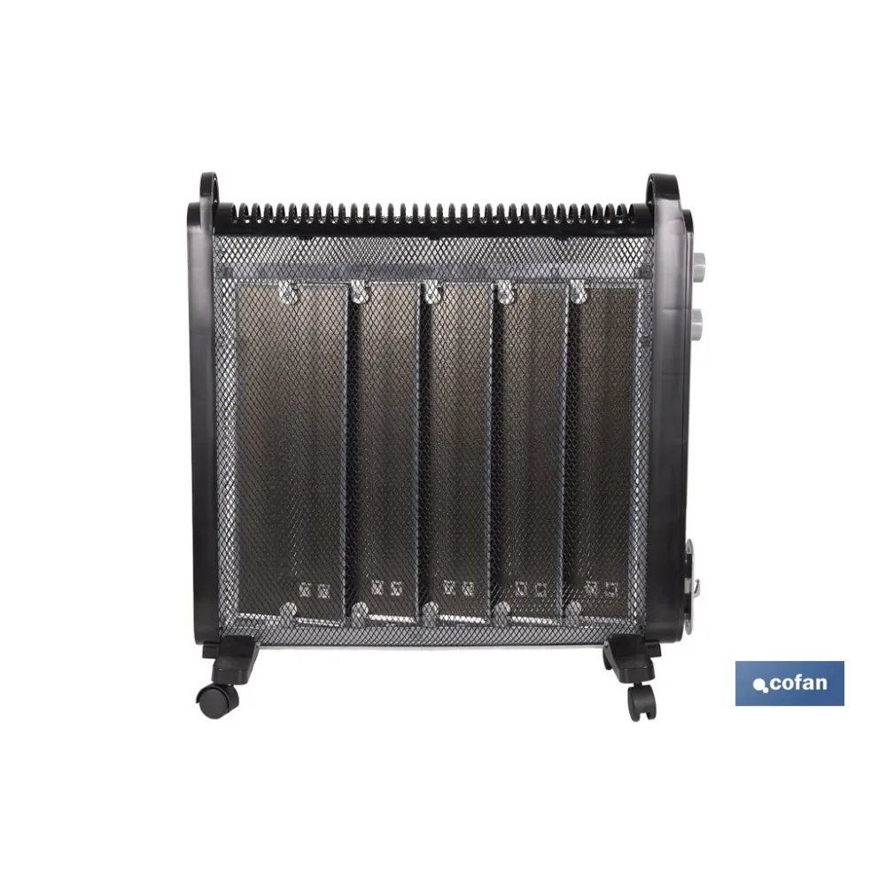 RADIADOR DE MICA NEGRO MODELO ASTANA 2000W (PACK: 1 UDS) - Almacén de Ferretería Acor