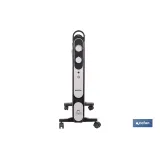 RADIADOR DE MICA NEGRO MODELO ASTANA 2000W (PACK: 1 UDS) - Almacén de Ferretería Acor