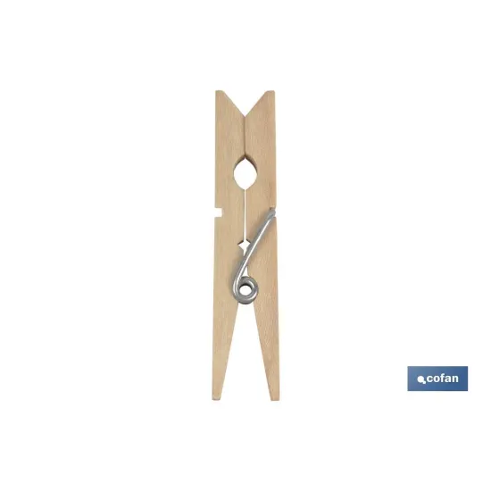 PACK 24 UDS PINZAS MADERA PRIMERA CALIDAD 7cm (PACK: 1 UDS) - Almacén de Ferretería Acor