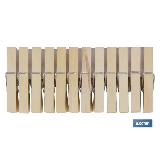 PACK 24 UDS PINZAS MADERA PRIMERA CALIDAD 7cm (PACK: 1 UDS) - Almacén de Ferretería Acor