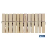 PACK 24 UDS PINZAS MADERA PRIMERA CALIDAD 7cm (PACK: 1 UDS) - Almacén de Ferretería Acor