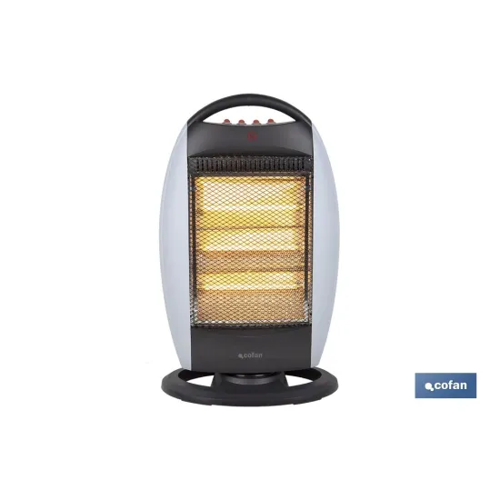 ESTUFA HALOGENA OSCILANTE 400/800/1200 W (PACK: 1 UDS) - Almacén de Ferretería Acor
